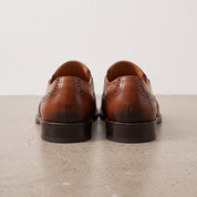 Men's Brown and Dark Brown Leather Loafers — Bethersden