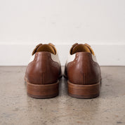 Men's Brown and White Wingtip Leather Oxfords — Bodley
