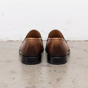 Men's Brown Apron-Toe Leather Penny Loafers — Nairn — Nairn — Nairn