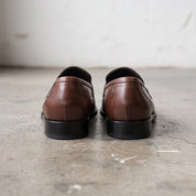 Men's Brown Apron-Toe Leather Tassel Loafers — Eastwood