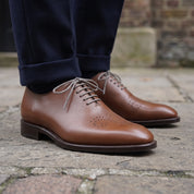 Men's Brown Brogue Leather Oxfords — Chadburn — Chadburn