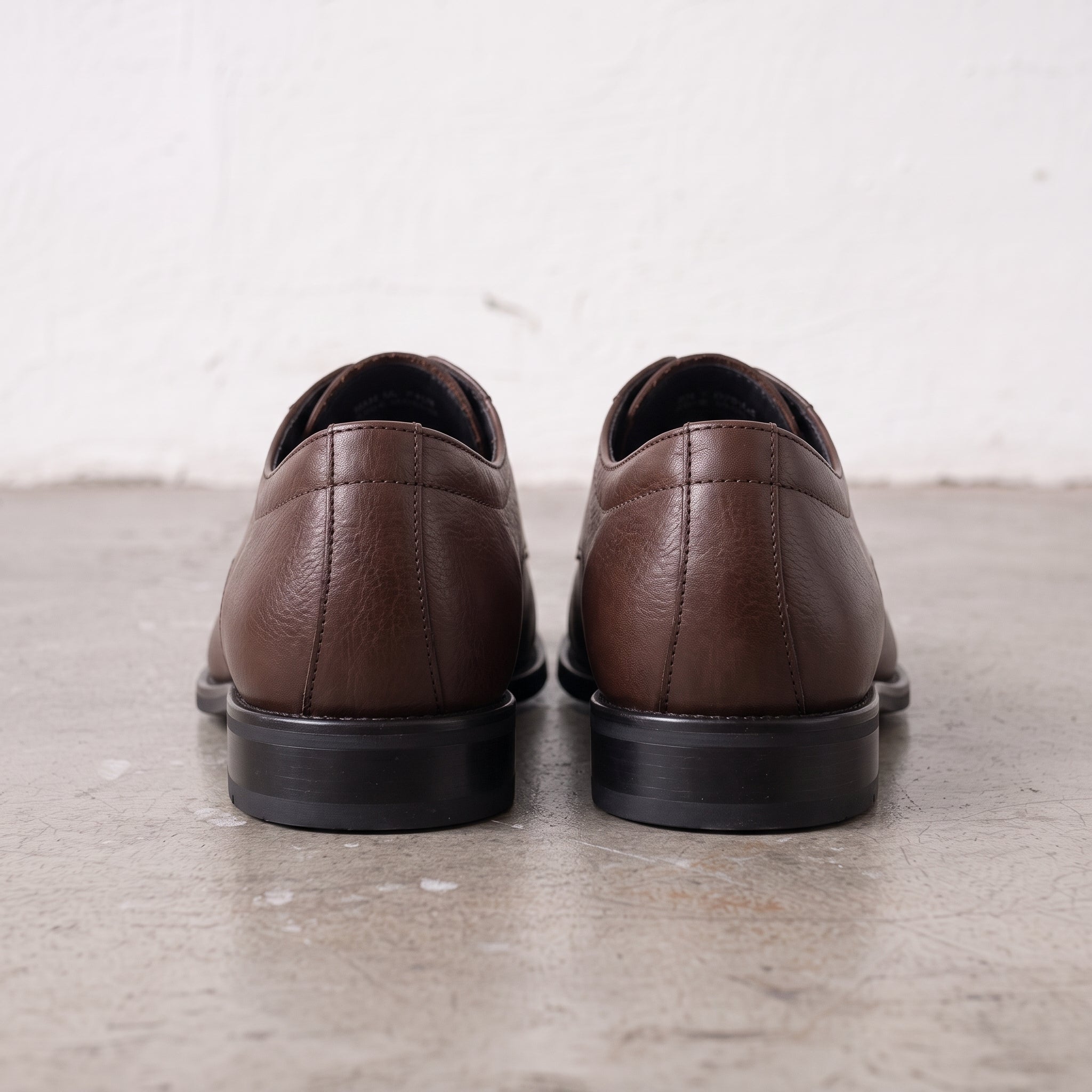 Men's Brown Cap-Toe Leather Derby — Adstock
