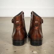 Men's Brown Cap-Toe Leather Jodhpur Boots — Reynolds