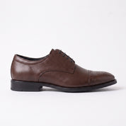 Men's Brown Cap-Toe Leather Derby — Adstock