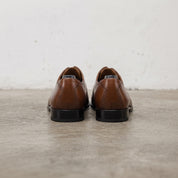 Men's Brown Cap-Toe Leather Oxfords — Aspall
