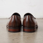 Men's Brown Cap-Toe Leather Tassel Loafers — Thomas