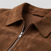 Men's Brown Fringe Suede Western Jacket — Lytton