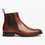 Men's Brown Leather Chelsea Boots — Erwood