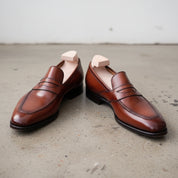 Mens Brown Leather Shoes Moccasins, Men Formal Shoes, Dress Shoes