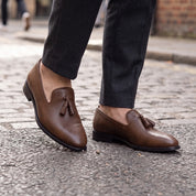 Men's Brown Leather Tassel Loafers — Gorman