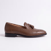 Men's Brown Leather Tassel Loafers — Gorman