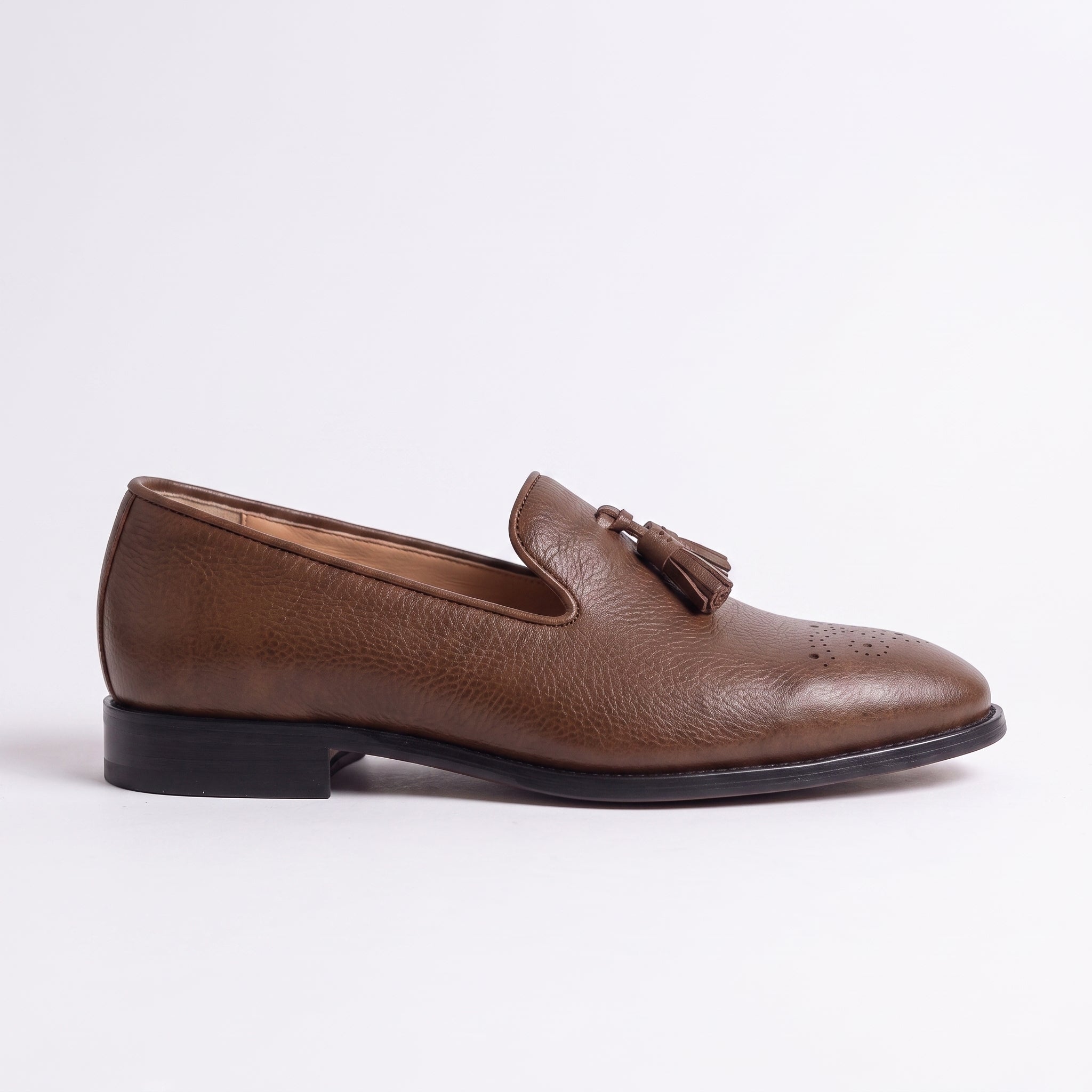 Men's Brown Leather Tassel Loafers — Gorman