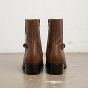 Men's Brown Plain-Toe Leather Jodhpur Boots — Humphrey