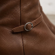 Men's Brown Plain-Toe Leather Jodhpur Boots — Humphrey