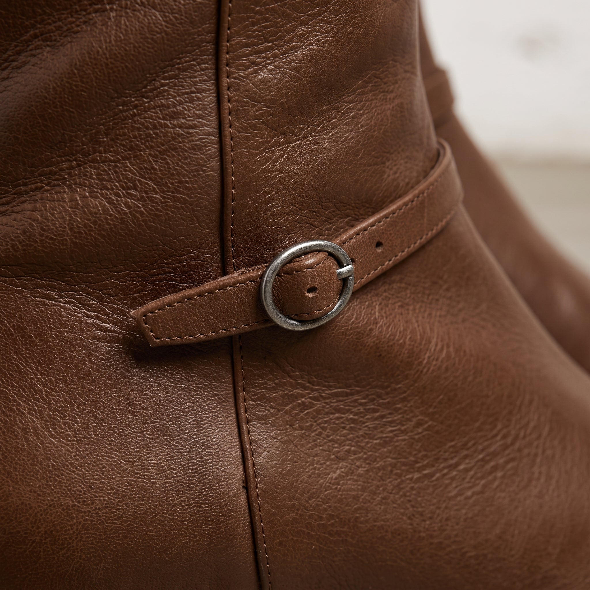 Men's Brown Plain-Toe Leather Jodhpur Boots — Humphrey