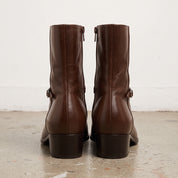 Men's Brown Plain-Toe Leather Jodhpur Boots — Fenhurst