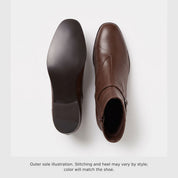 Men's Brown Plain-Toe Leather Jodhpur Boots — Fenhurst