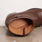 Men's Brown Plain-Toe Leather Jodhpur Boots — Fenhurst