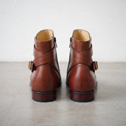 Men's Brown Plain-Toe Leather Jodhpur Boots — Irwin