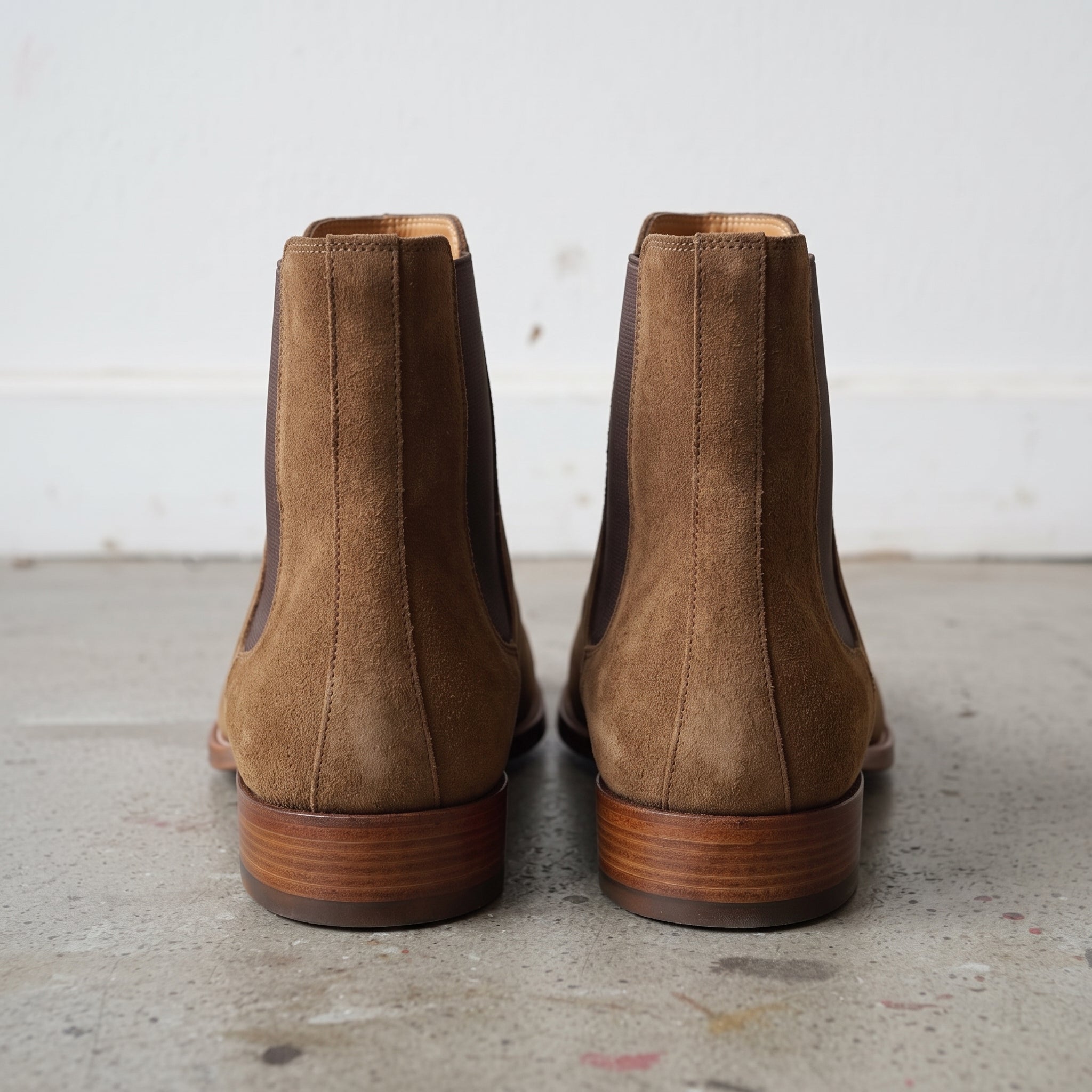 Men's Brown Suede Chelsea Boots — Bexhill