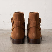 Men's Brown Plain-Toe Suede Jodhpur Boots — Fradley