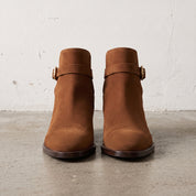 Men's Brown Plain-Toe Suede Jodhpur Boots — Fradley