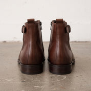 Men's Brown Side-Zip Leather Chelsea Boots — Blakeney