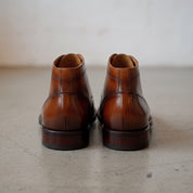 Men's Brown Split-Toe Leather Derby Boots — Hawick