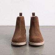 Men's Brown Suede Chelsea Boots — Aymer