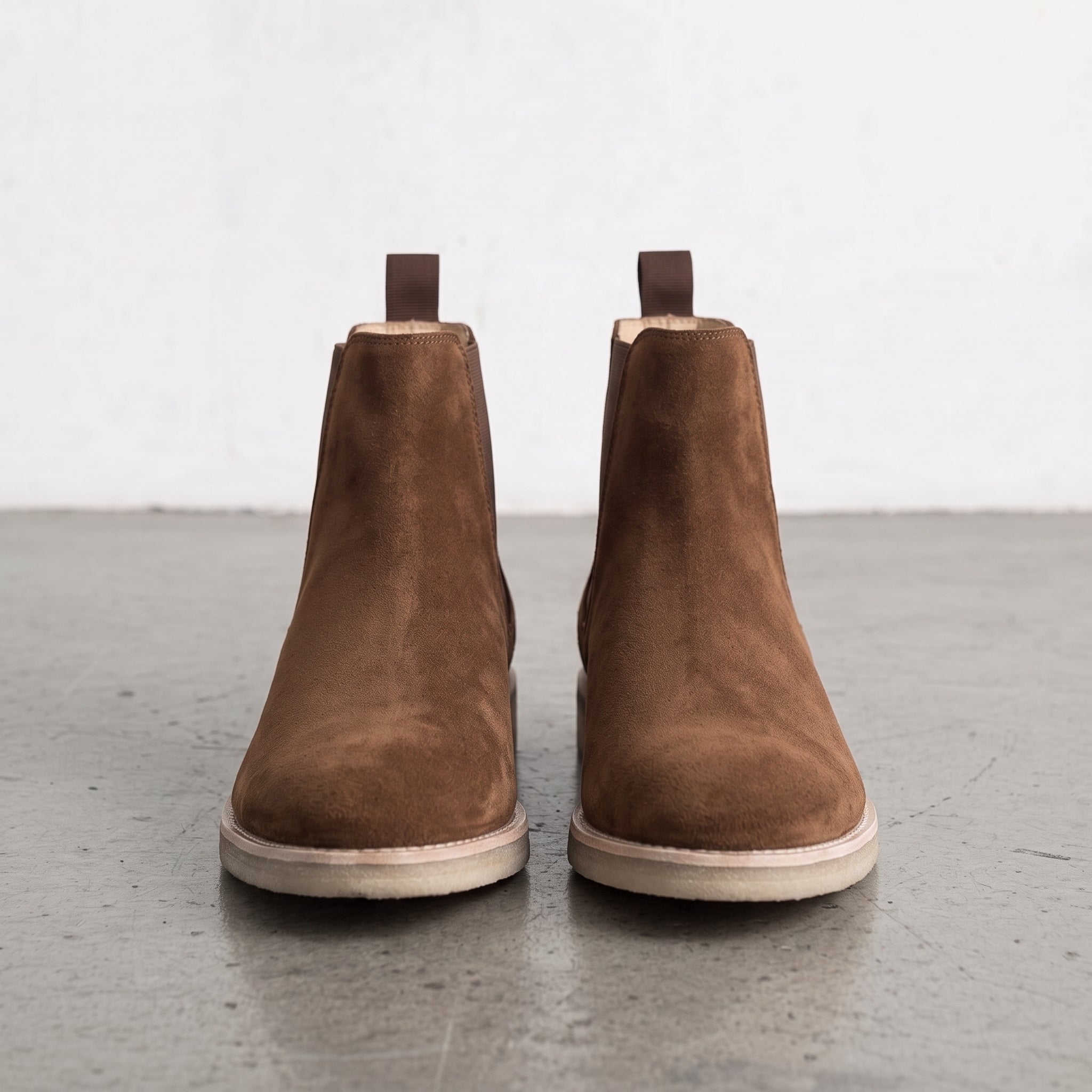 Men's Brown Suede Chelsea Boots — Aymer