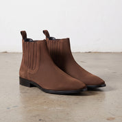 Men's Brown Suede Chelsea Boots — Calder