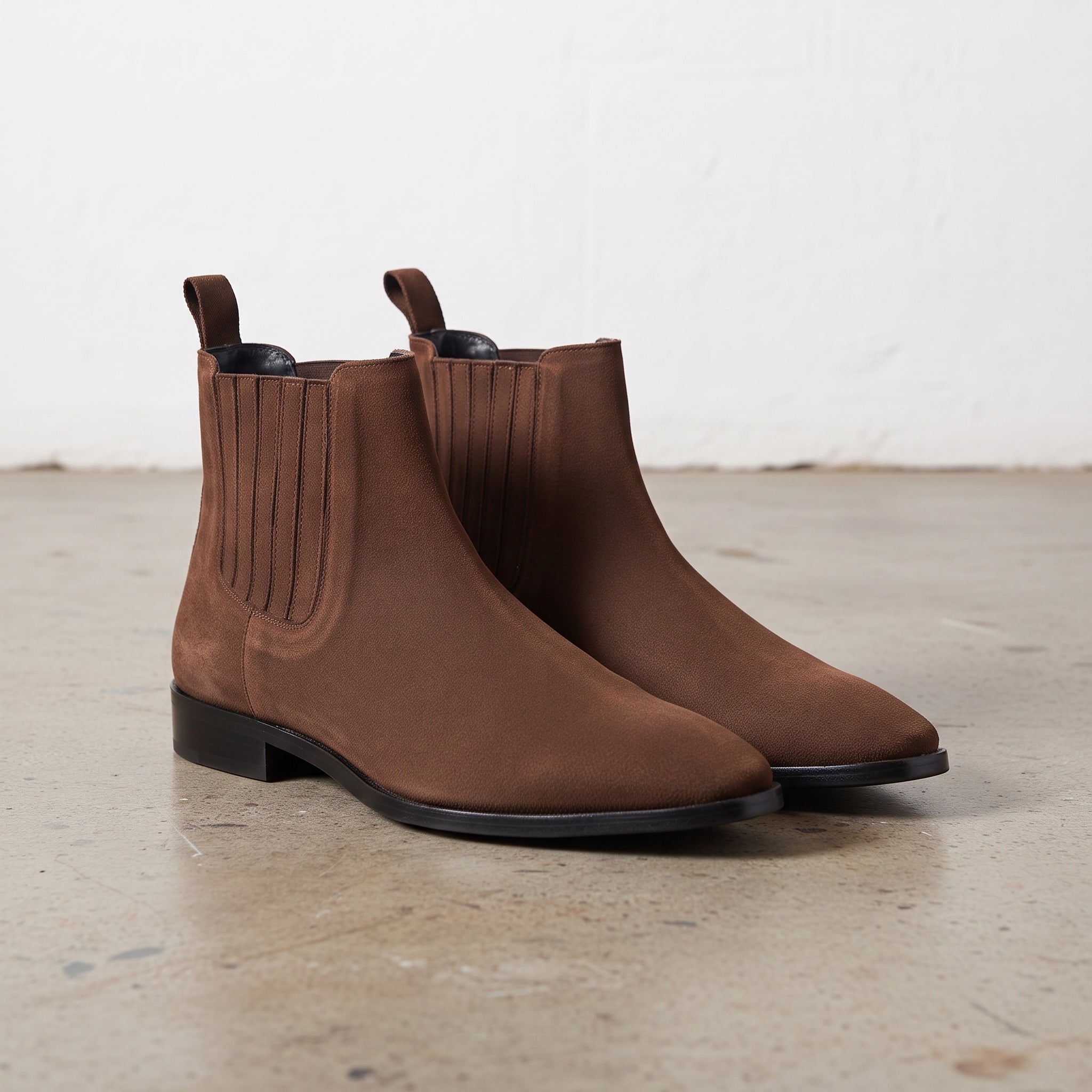 Men's Brown Suede Chelsea Boots — Calder