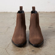 Men's Brown Suede Chelsea Boots — Calder