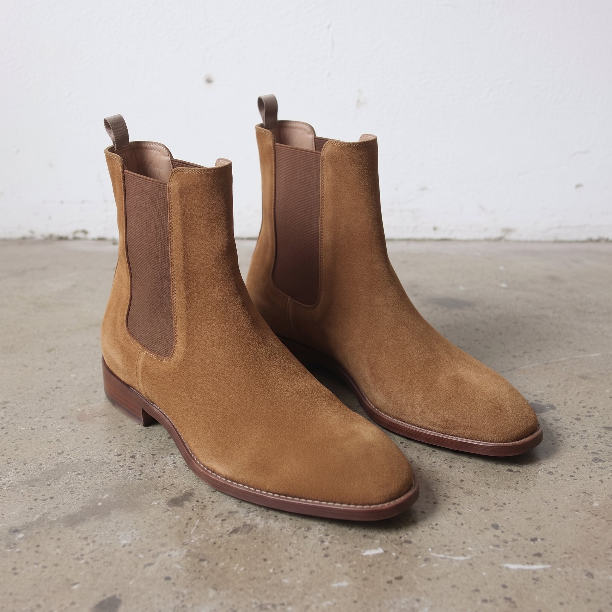 Men's Brown Suede Chelsea Boots — Hamilton