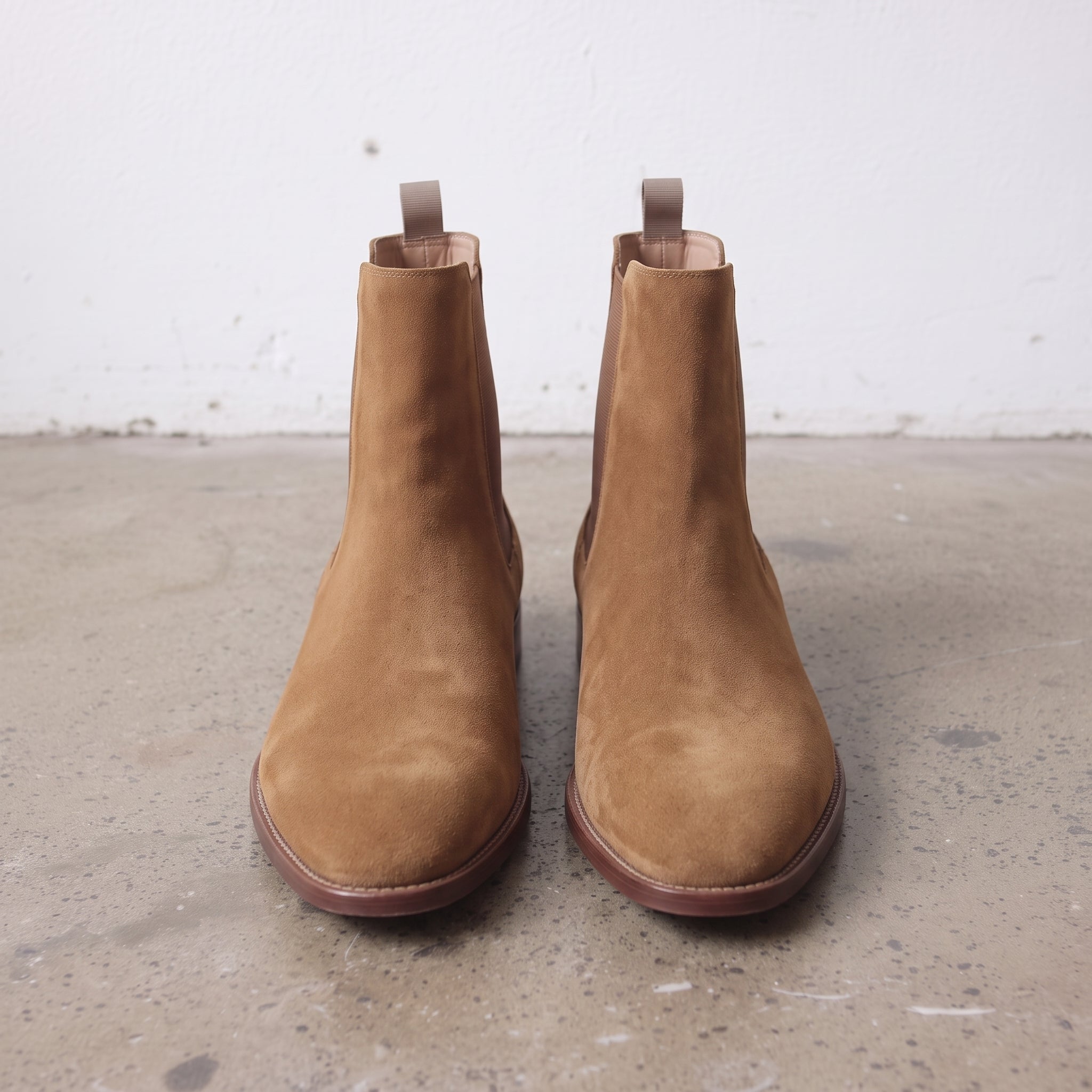 Men's Brown Suede Chelsea Boots — Hamilton