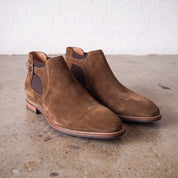 Men's Brown Suede Chelsea Boots — Wickham
