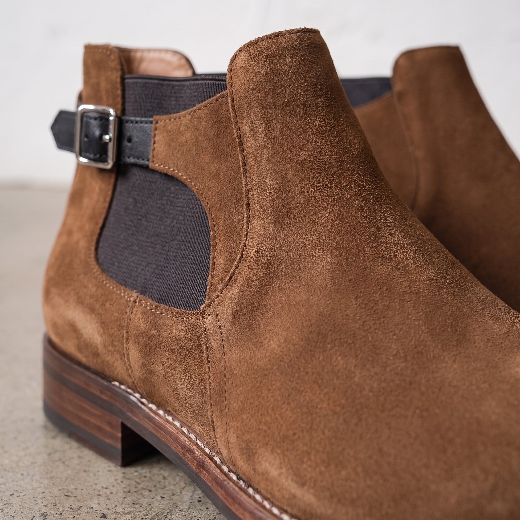 Men's Brown Suede Chelsea Boots — Wickham