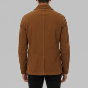 Men's Brown Suede Field Jacket — Aylesbury