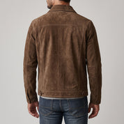 Men's Brown Suede Jacket — Culham