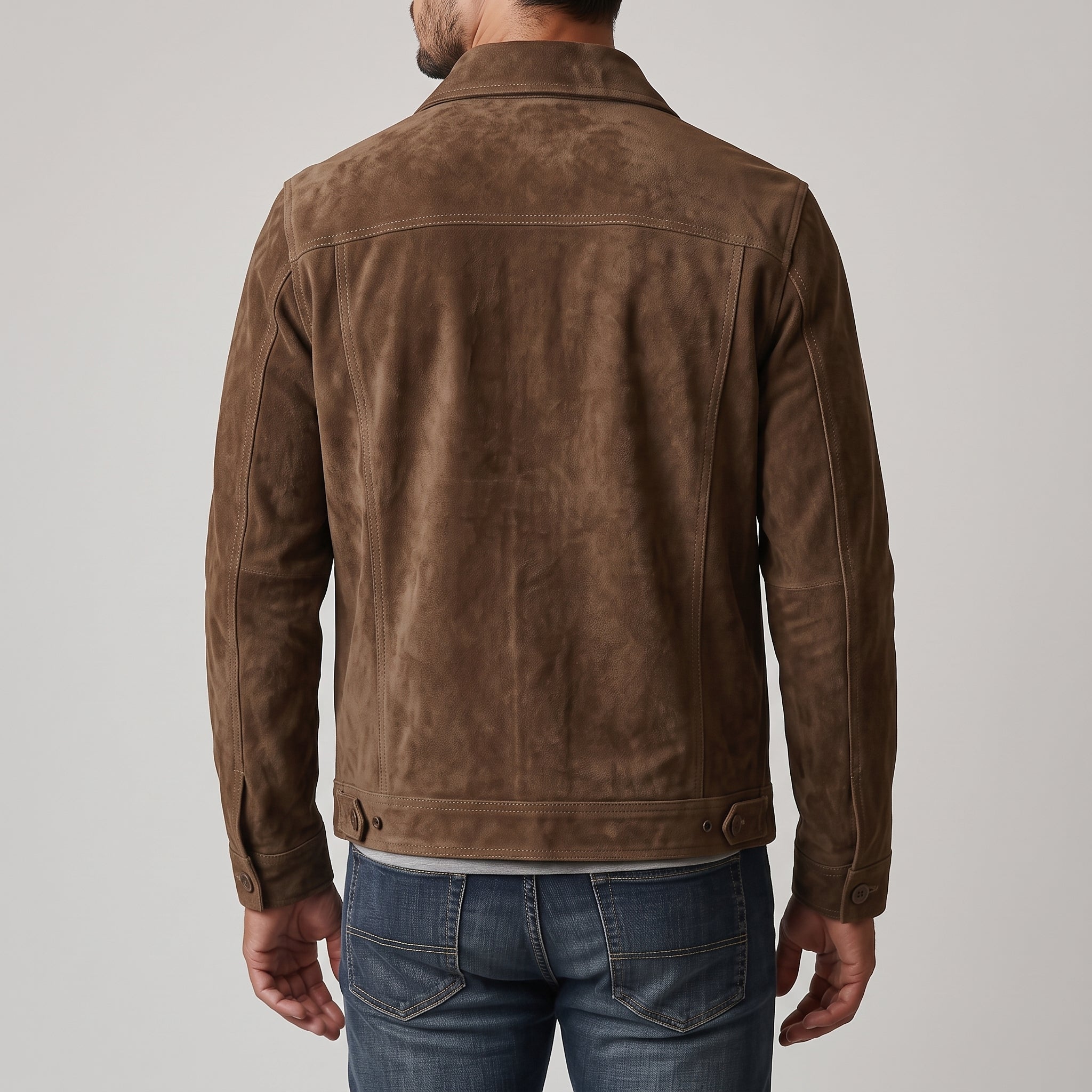 Men's Brown Suede Jacket — Culham