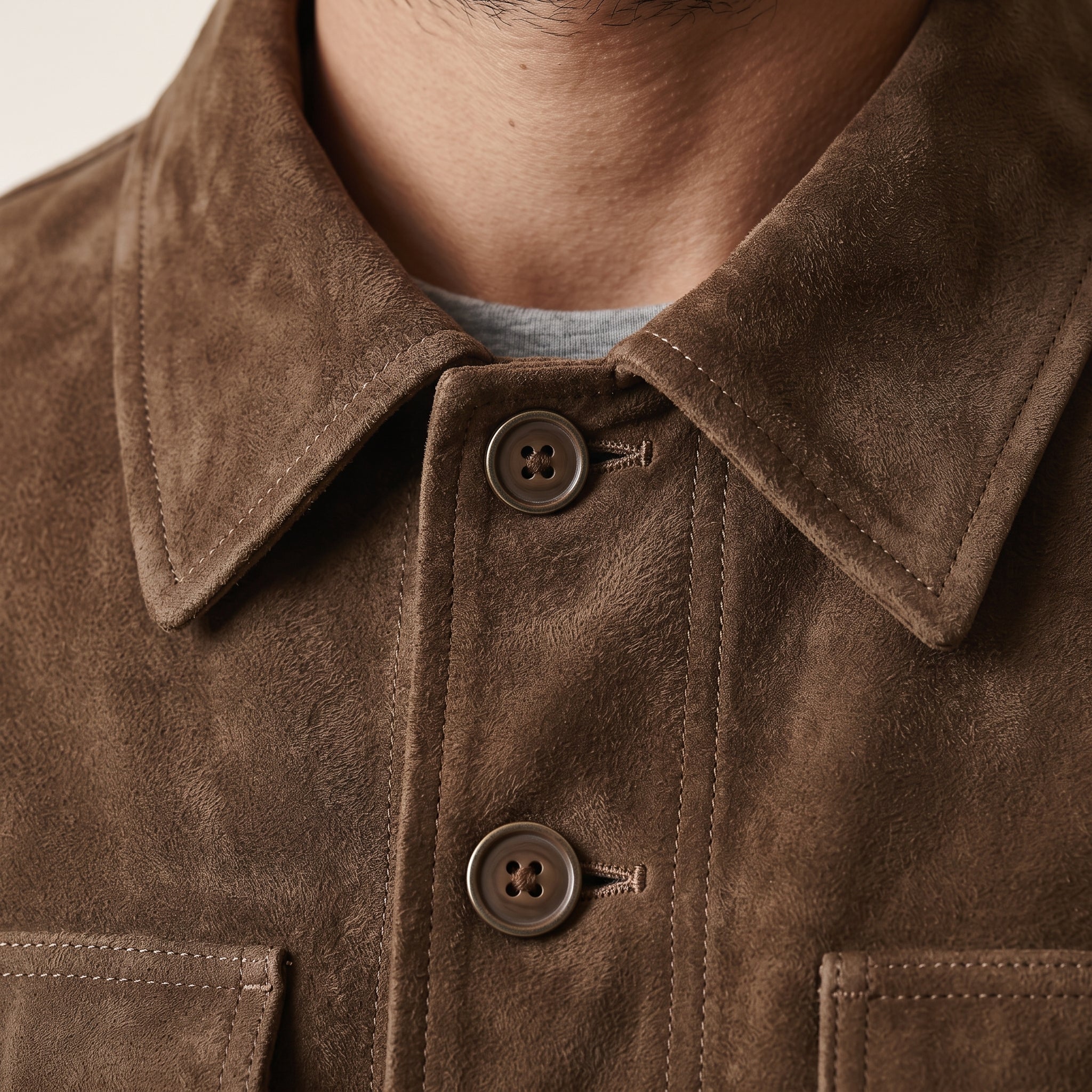 Men's Brown Suede Jacket — Culham