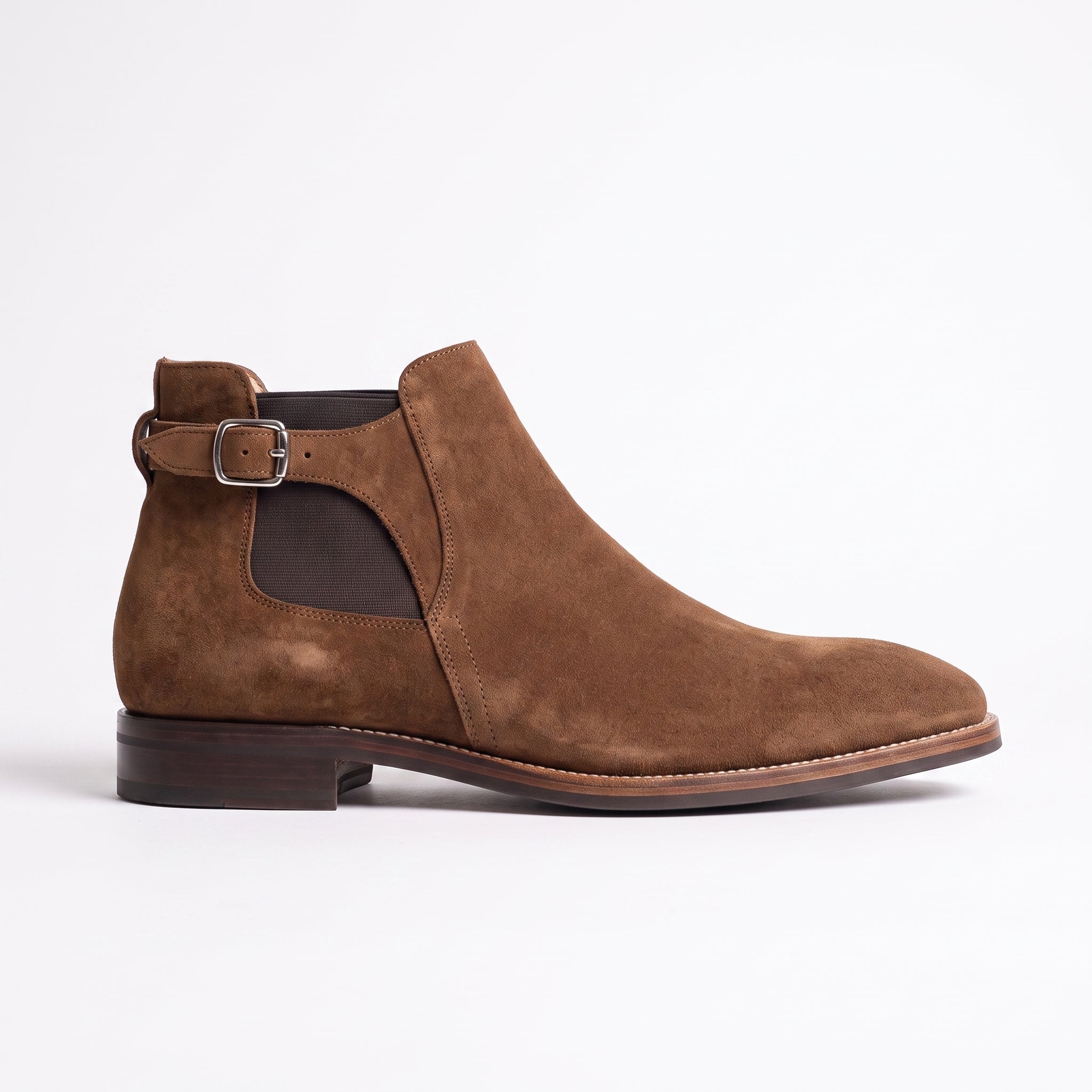 Men's Brown Suede Chelsea Boots — Wickham