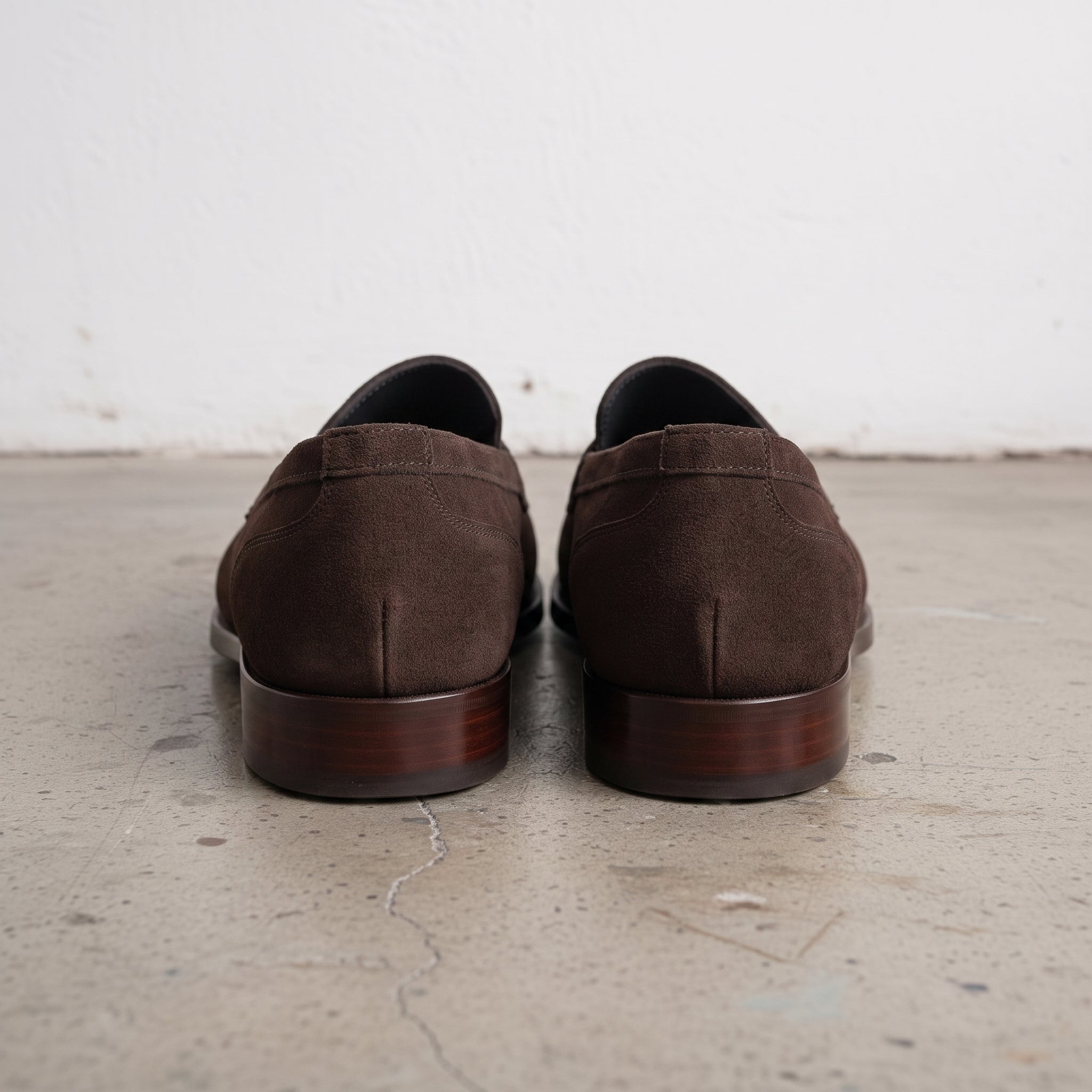 Men's Brown Suede Moccasin Penny Loafers — Loughton