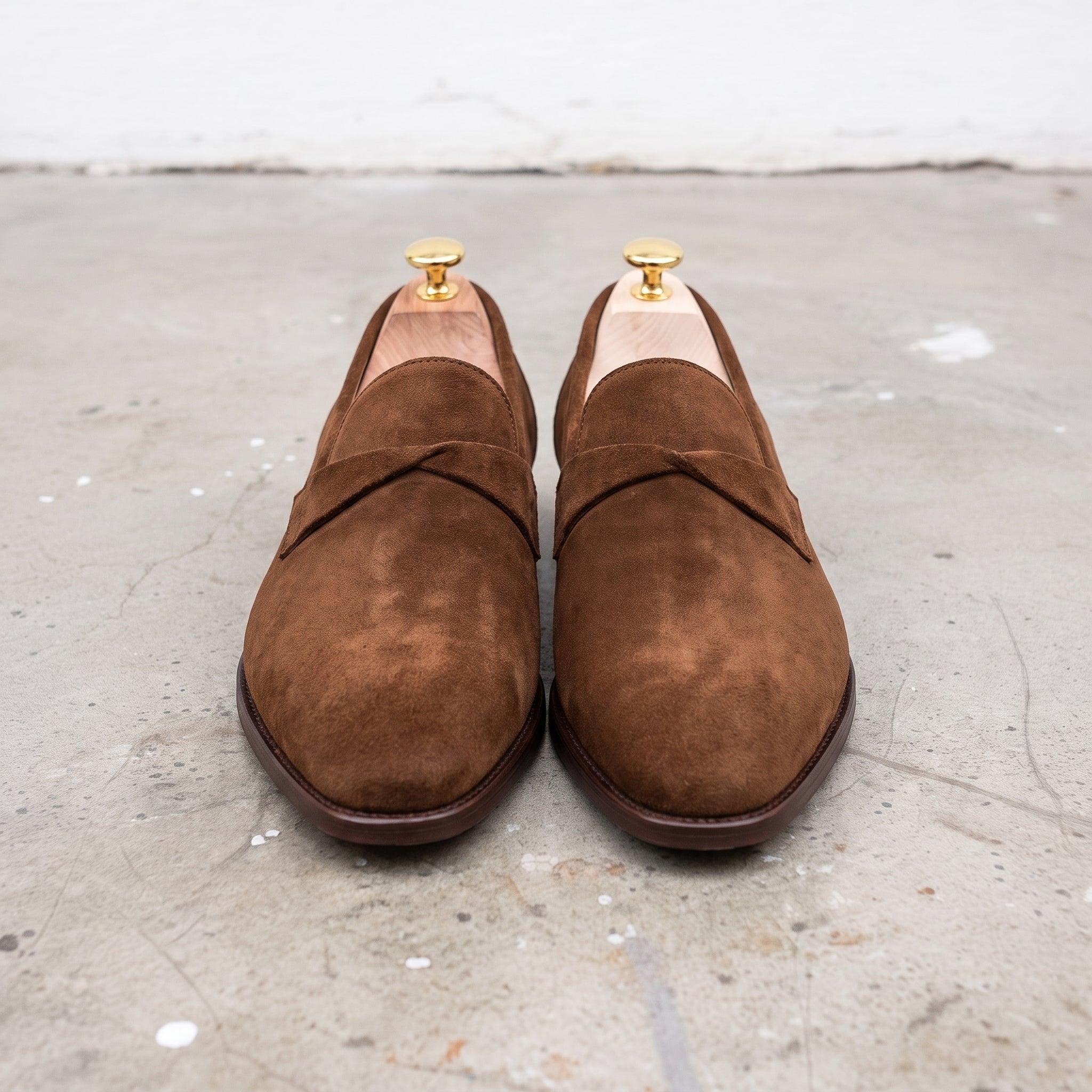 Men's Brown Suede Loafers — Hamley — Hamley