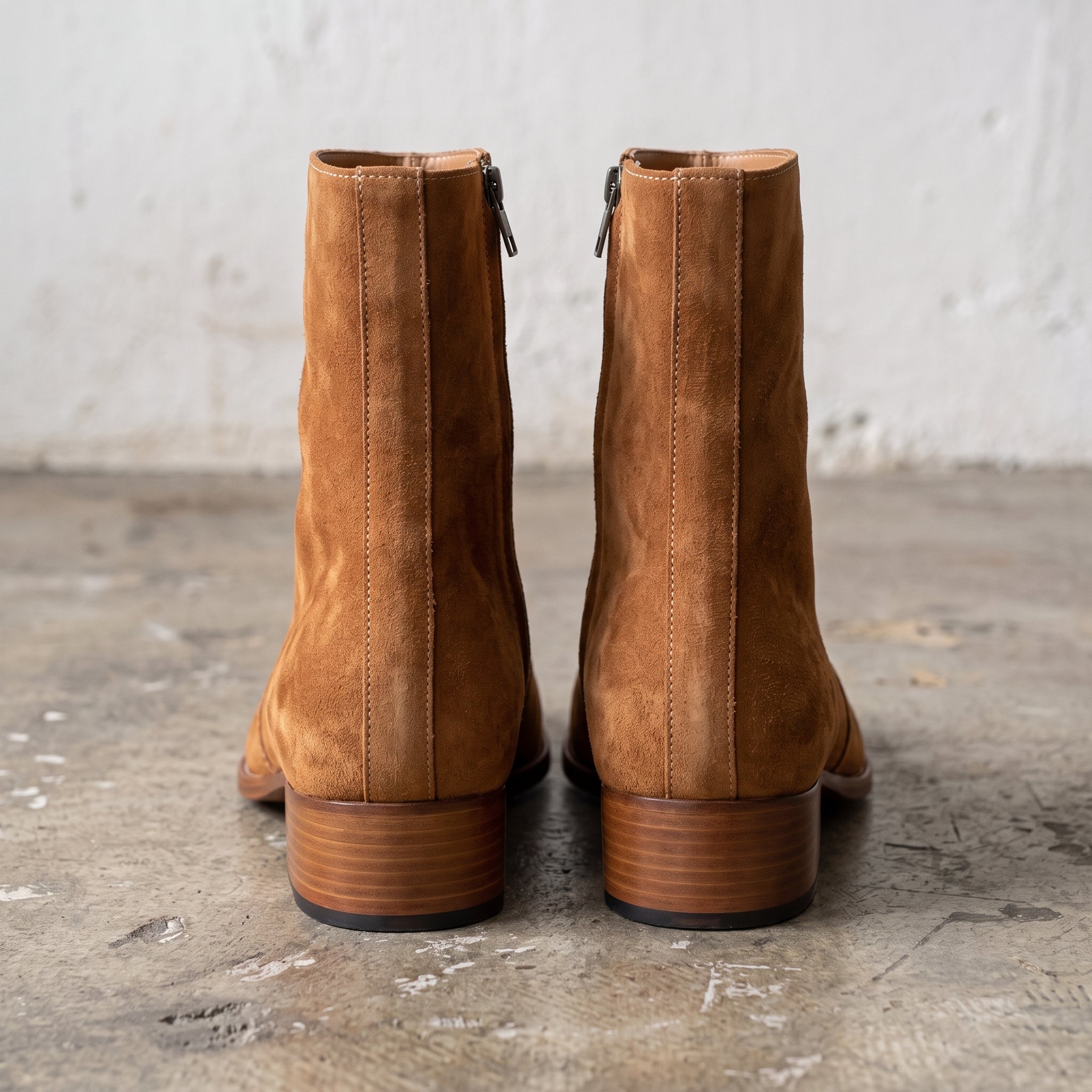 Men's Brown Suede Chelsea Boots — Caldon — Caldon