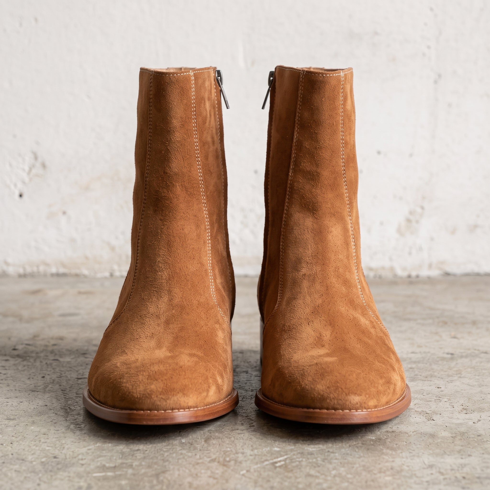 Men's Brown Suede Chelsea Boots — Caldon — Caldon