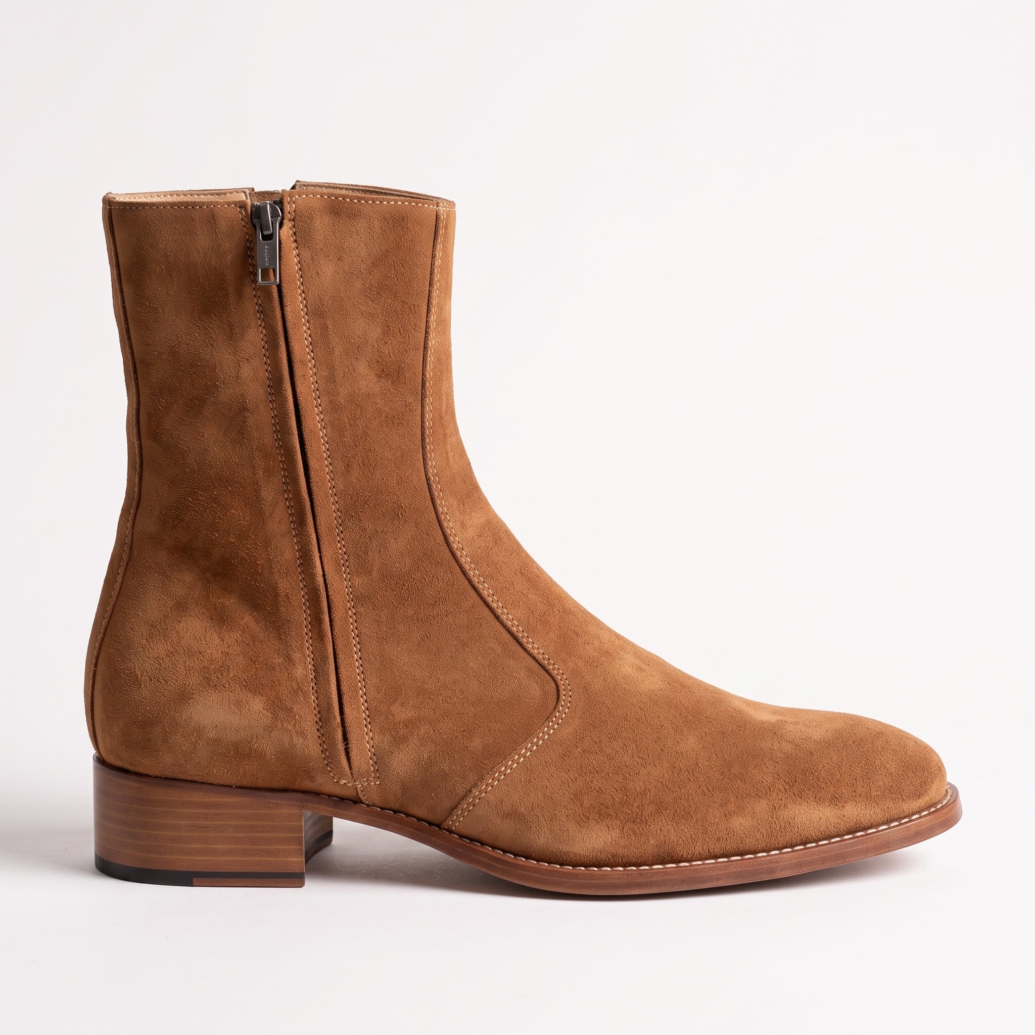 Men's Brown Suede Chelsea Boots — Caldon — Caldon