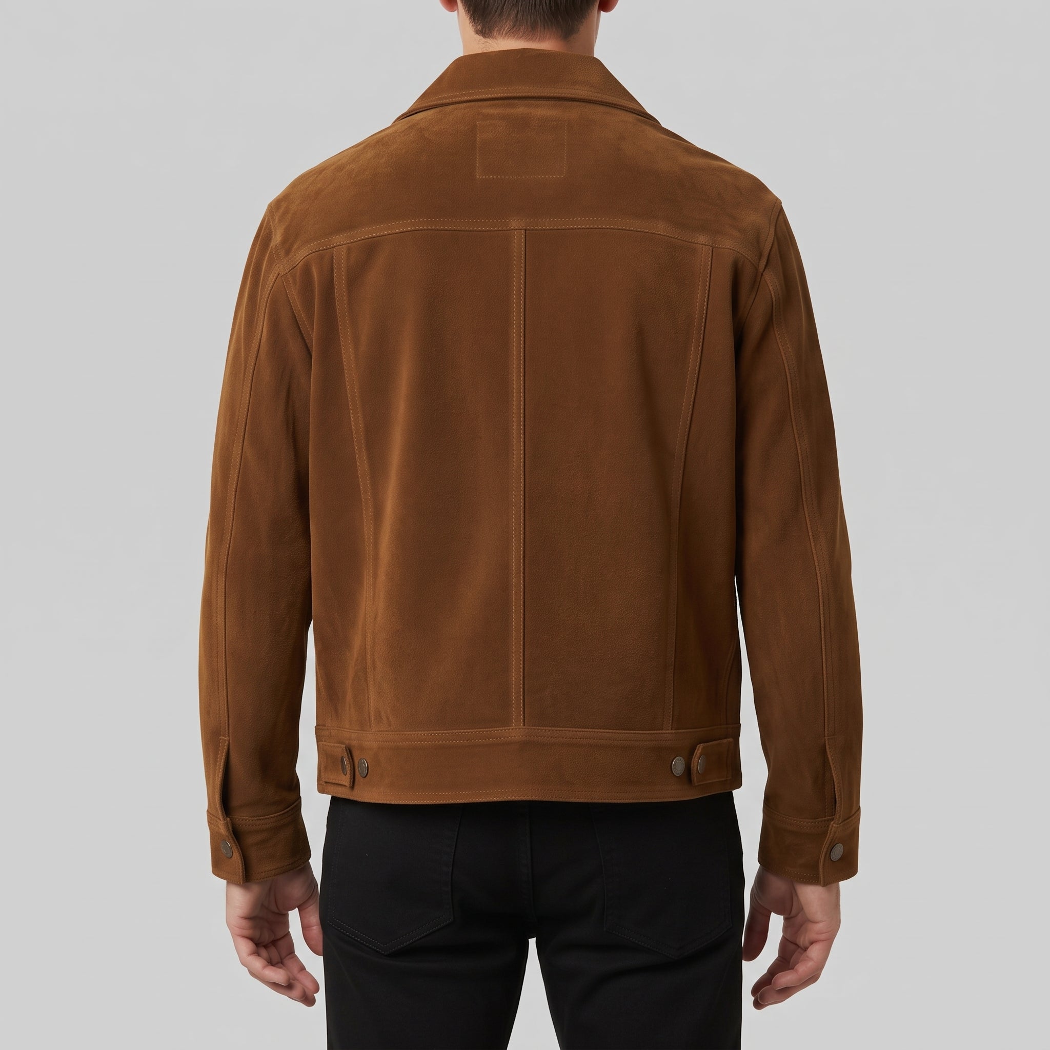 Men's Brown Suede Western Jacket — Dunfield