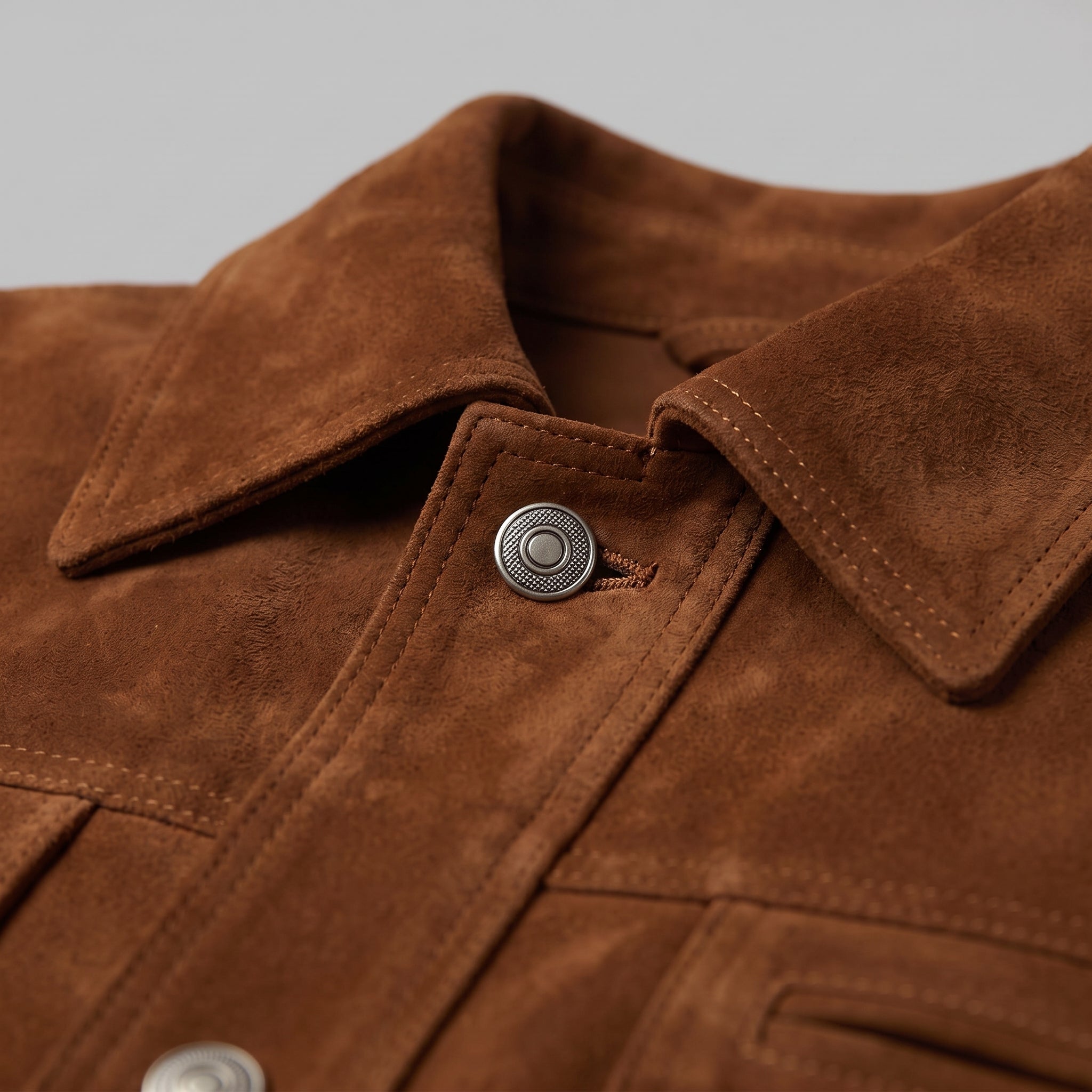 Men's Brown Suede Western Jacket — Dunfield