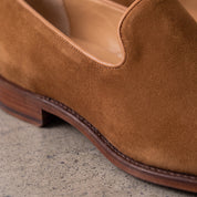 Men's Brown Suede Penny Loafers — Hanley — Hanley